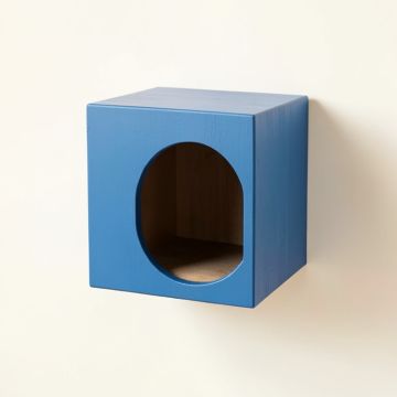 Juniper Bluff Wall-Mounted Cat Perch - Blue (synthetic illustration; no displayed measurements)