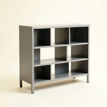 Linden Branch Desktop Shelving Unit - Gray (synthetic illustration; no displayed measurements)