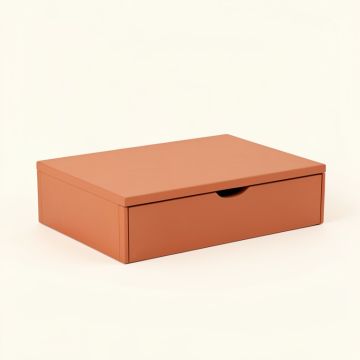 Harbor Bend Desktop Monitor Riser - Terracotta (synthetic illustration; no displayed measurements)