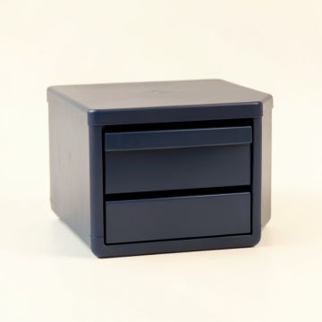 Meadow Branch Small-Parts Storage Drawer Cabinet - Navy (synthetic illustration; no displayed measurements)