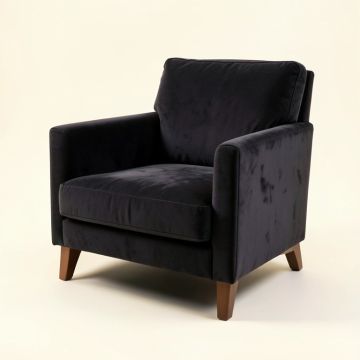 27.5 '' Wide Velvet Armchair (synthetic illustration; no displayed measurements)