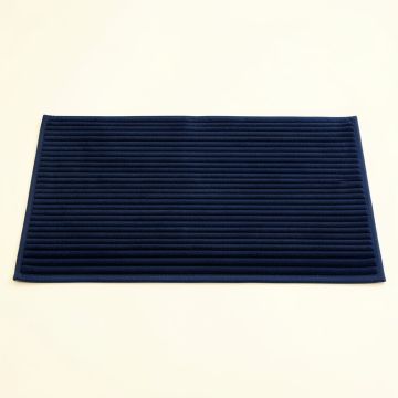 Dune Brook Bath Mat - Navy (synthetic illustration; no displayed measurements)
