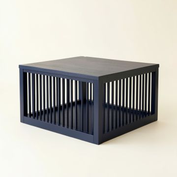 Elm Arc Empty Furniture-Style Pet Crate (synthetic illustration; no displayed measurements)