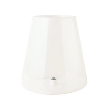 6 '' H Glass Novelty Lamp Shade ( Screw On ) In White (synthetic illustration; no displayed measurements)