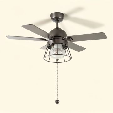 8 '' Gracie-Mai 3 - Blade Caged Ceiling Fan With Pull Chain (synthetic illustration; no displayed measurements)