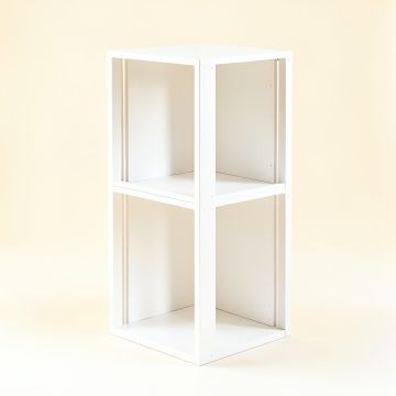 Vale Brook Narrow Cubby Tower - White (synthetic illustration; no displayed measurements)