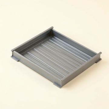 Dune Bridge Empty Under-Desk Cable Tray - Gray (synthetic illustration; no displayed measurements)