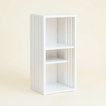 Hazel Edge Narrow Cubby Tower - White (synthetic illustration; no displayed measurements)