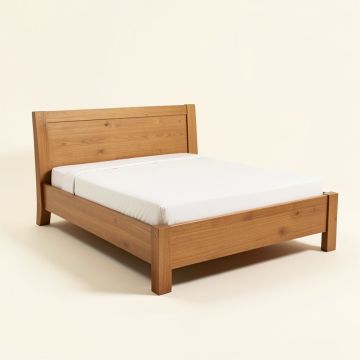 Noyola Solid Wood Standard Bed (synthetic illustration; no displayed measurements)