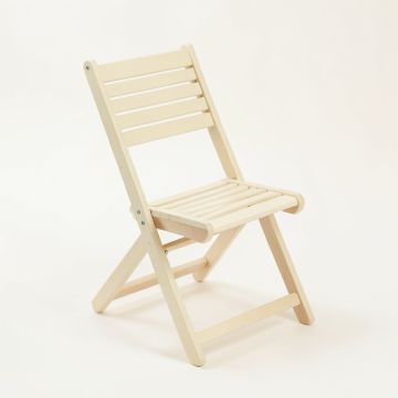 Elm Canyon Folding Outdoor Chair - Cream (synthetic illustration; no displayed measurements)