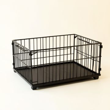 Cove Dell Empty Furniture-Style Pet Crate - Black (synthetic illustration; no displayed measurements)
