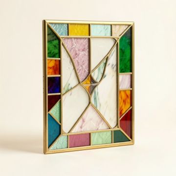 Picasso Glass Rectangle Window Panel (synthetic illustration; no displayed measurements)