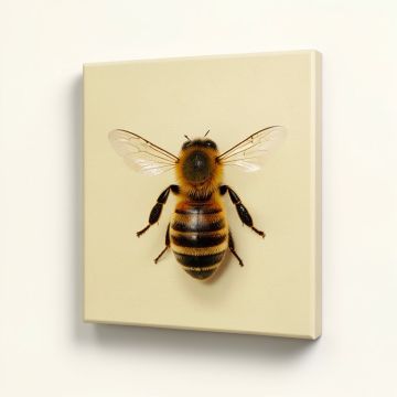 Honey Bee Canvas Print (synthetic illustration; no displayed measurements)