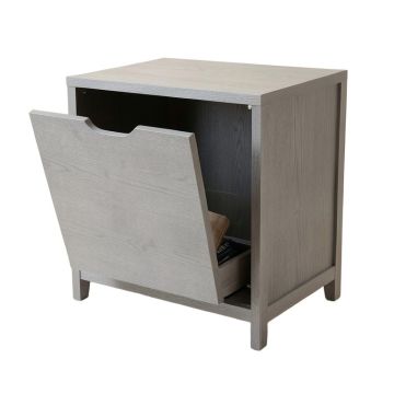 Spruce Bluff Freestanding Pull-Out Hamper Cabinet - Gray (synthetic illustration; no displayed measurements)