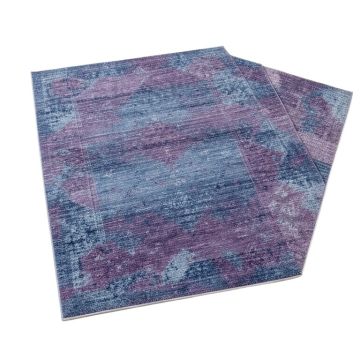 Ombre Doily Blue/Purple Area Rug