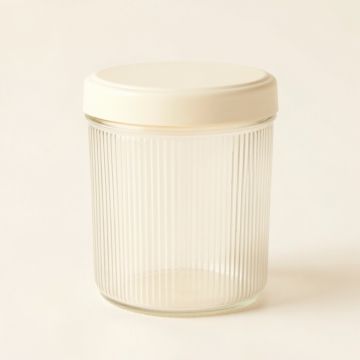 Meadow Canyon Storage Canister With Lid - Cream (synthetic illustration; no displayed measurements)
