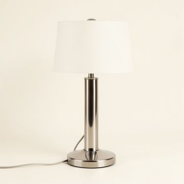 Rockwood 26.25 '' Chrome Table Lamp Set With Usb (synthetic illustration; no displayed measurements)