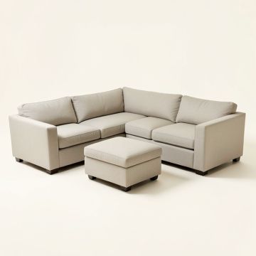 Jarod 116 '' Wide Left Hand Facing Modular Corner Sectional With Ottoman (synthetic illustration; no displayed measurements)