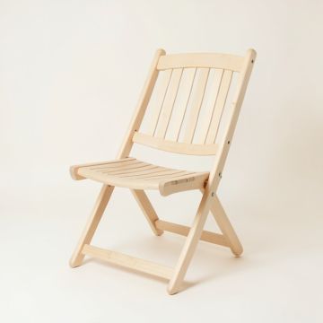 Linden Crossing Folding Outdoor Chair - Ivory (synthetic illustration; no displayed measurements)