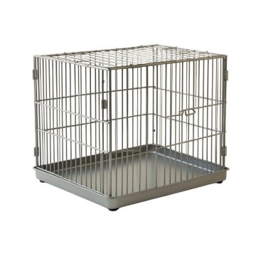 Oak Bluff Empty Furniture-Style Pet Crate - Gray
