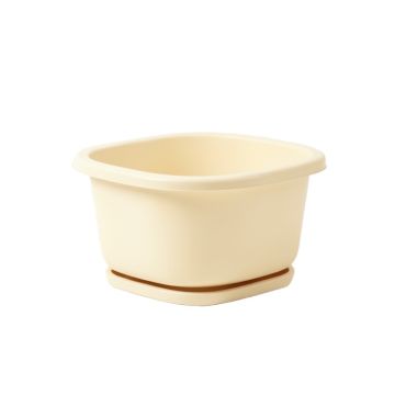 Elm Crest Empty Raised Planter - Cream