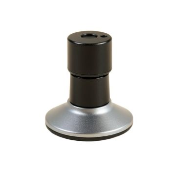 Black/Silver Swivel Desktop Mount Holds Up To 60 Lbs
