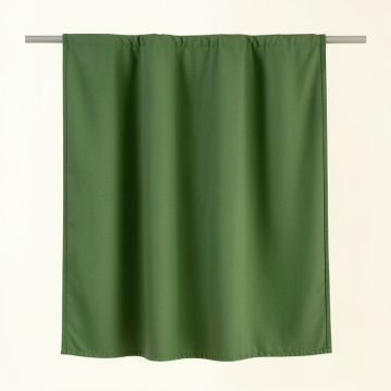 Aspen Canyon Shower Curtain Hanging Flat From A Plain Rod - Green (synthetic illustration; no displayed measurements)