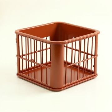 Fern Branch Empty Furniture-Style Pet Crate - Terracotta (synthetic illustration; no displayed measurements)