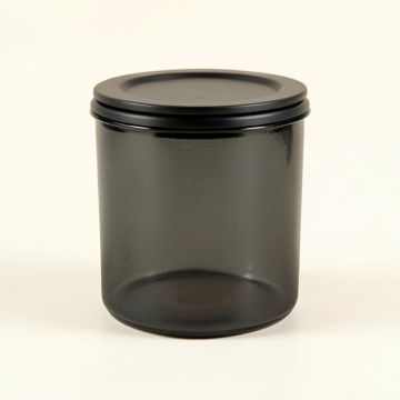 Wren Bend Storage Canister With Lid - Black (synthetic illustration; no displayed measurements)