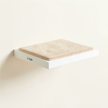 Aspen Crossing Wall-Mounted Cat Perch - White (synthetic illustration; no displayed measurements)