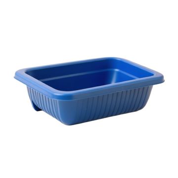 Slate Bridge Empty Railing Planter With Integral Brackets - Blue