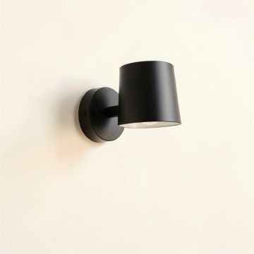 Brook Brook Wall Sconce Mounted On A Plain Wall - Black (synthetic illustration; no displayed measurements)