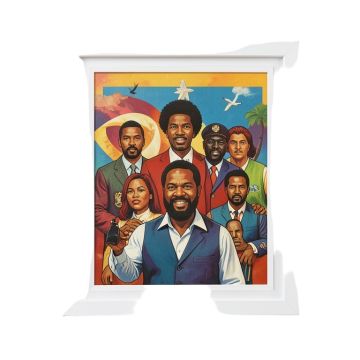 Pioneers : Mlk , , Malcolm X , Mandela Civil Rights Icons - Graphic Art Print On Paper