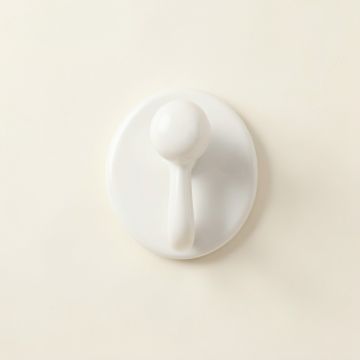 Shore Branch Wall-Mounted Robe Hook - White (synthetic illustration; no displayed measurements)