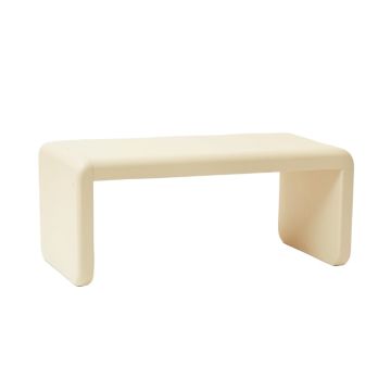 Olive Edge Indoor Bench - Cream
