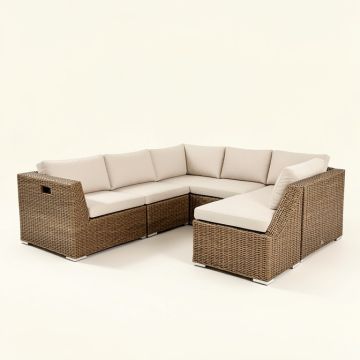 4 Piece Patio Sectional Wicker Rattan Outdoor Furniture Sofa Set With Storage Box (synthetic illustration; no displayed measurements)