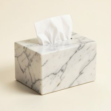 Westmont Marble Tissue Box Cover (synthetic illustration; no displayed measurements)