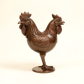 Metal Rooster Wine Cork Holder (synthetic illustration; no displayed measurements)