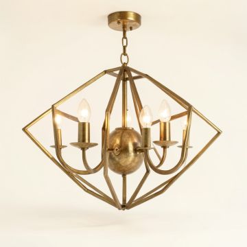 Collins Lantern Geometric Chandelier (synthetic illustration; no displayed measurements)