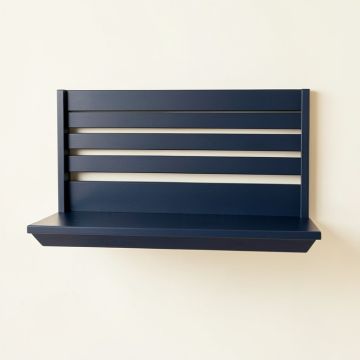 Clay Crest Wall-Mounted Entryway Organizer Shelf - Navy (synthetic illustration; no displayed measurements)