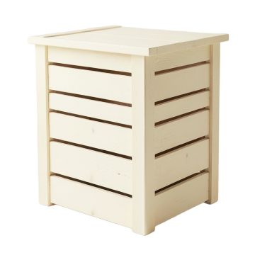Fern Canyon Closed Garden Compost Bin - Cream