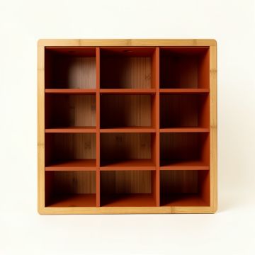 Dune Bridge Empty Mug-Storage Cabinet Insert - Terracotta (synthetic illustration; no displayed measurements)