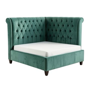 Carswell Tufted Wingback Upholstered Standard Bed (synthetic illustration; no displayed measurements)
