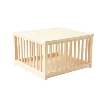 Harbor Branch Empty Furniture-Style Pet Crate - Ivory