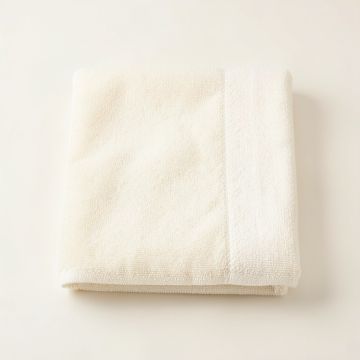 Ridge Arc Bath Towel - Ivory (synthetic illustration; no displayed measurements)