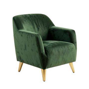 Modern Soft Velvet Material Ergonomics Accent Chair