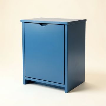 Oak Branch Freestanding Pull-Out Hamper Cabinet - Blue (synthetic illustration; no displayed measurements)