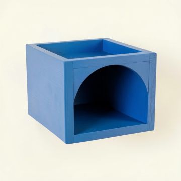 Cove Bluff Wall-Mounted Cat Perch - Blue (synthetic illustration; no displayed measurements)