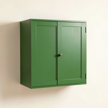 Maple Crest Wall-Mounted Entry Cabinet - Green (synthetic illustration; no displayed measurements)