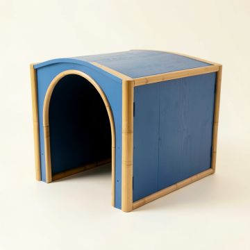 Bay Brook Empty Furniture-Style Litter Enclosure - Blue (synthetic illustration; no displayed measurements)
